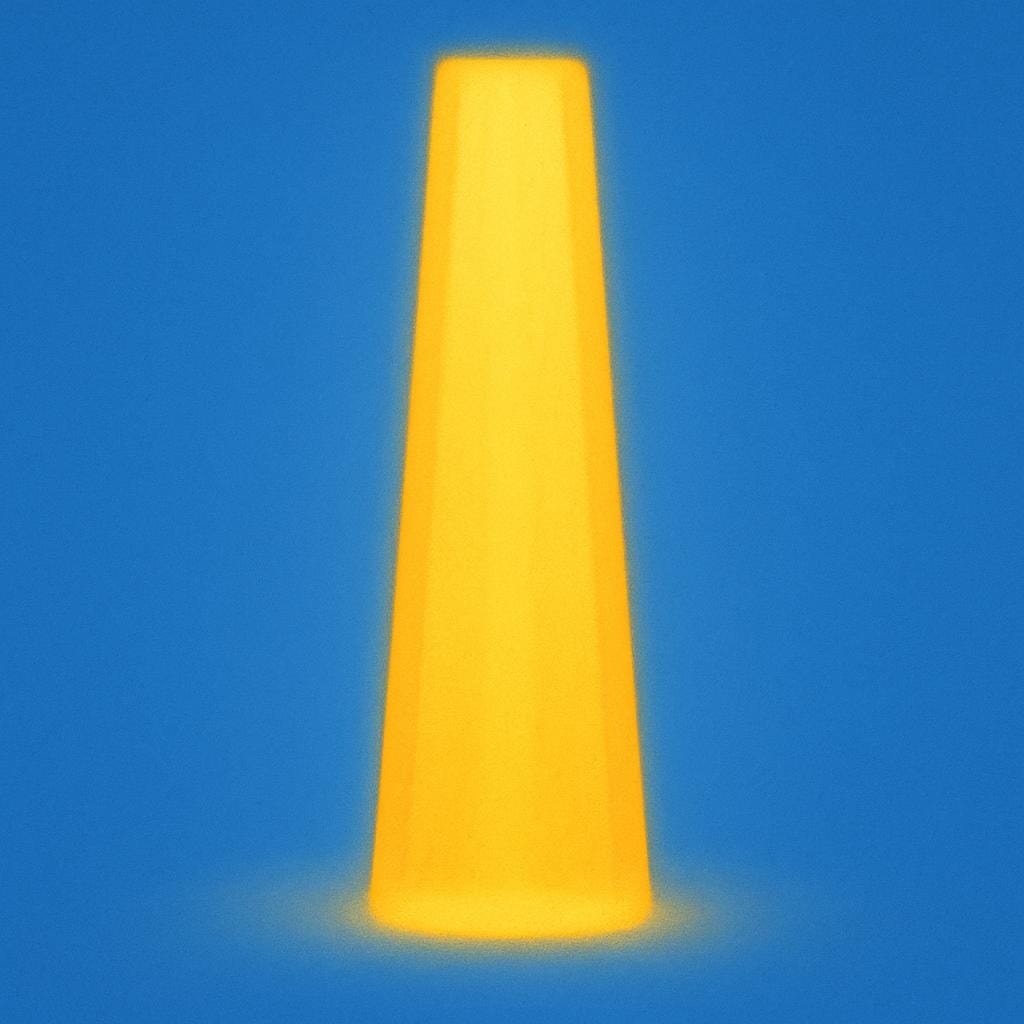 A single, distinct beam of bright golden sunlight cutting through a darker space.