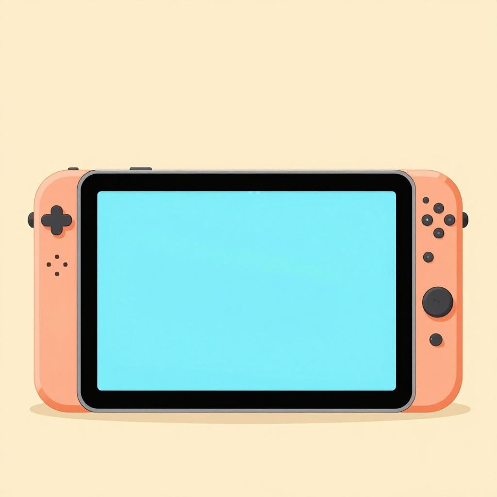 Ein modernes Handheld-Tablet, das mit hellem blauen Licht leuchtet.