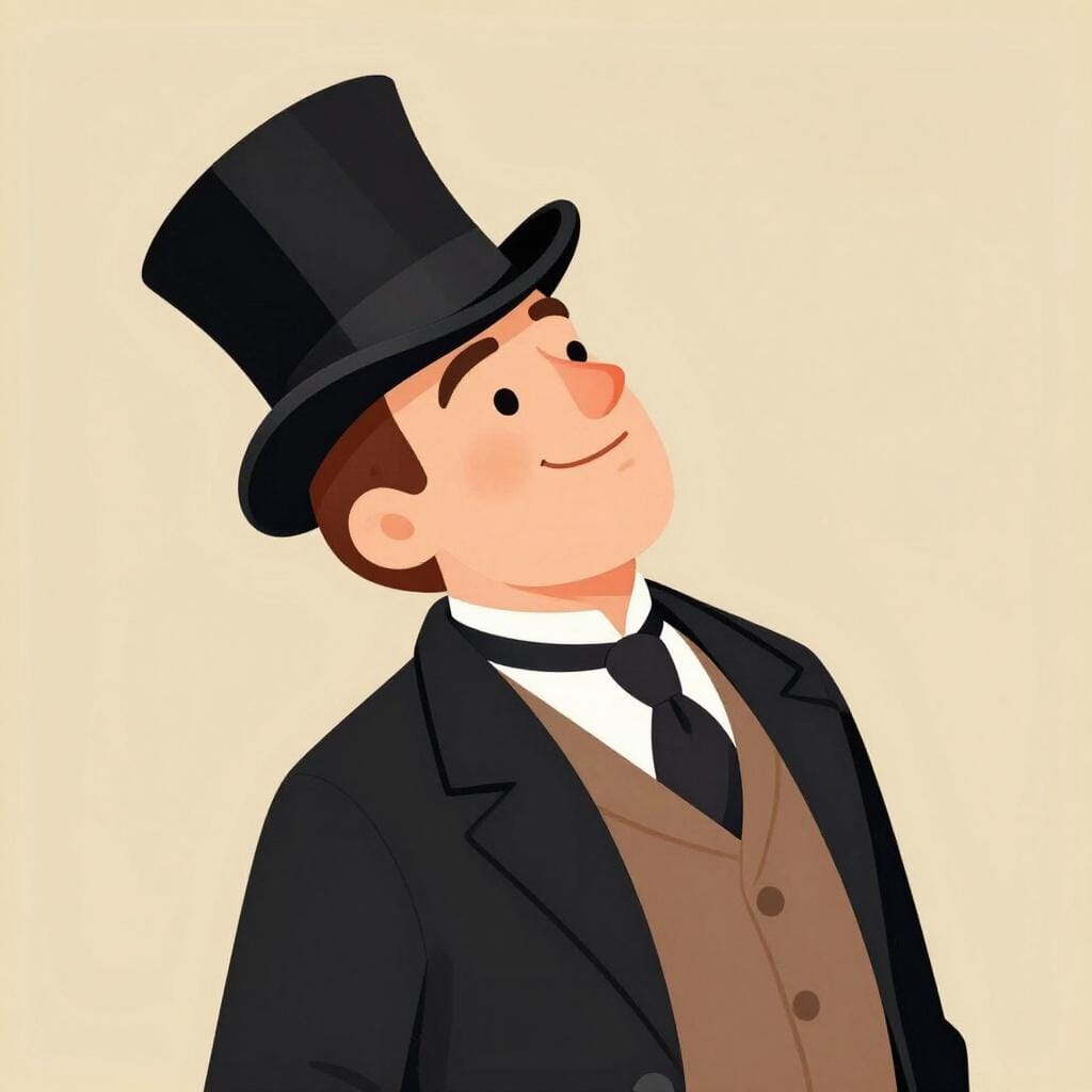 A man with his nose pointed high in the air wearing a fancy tuxedo.