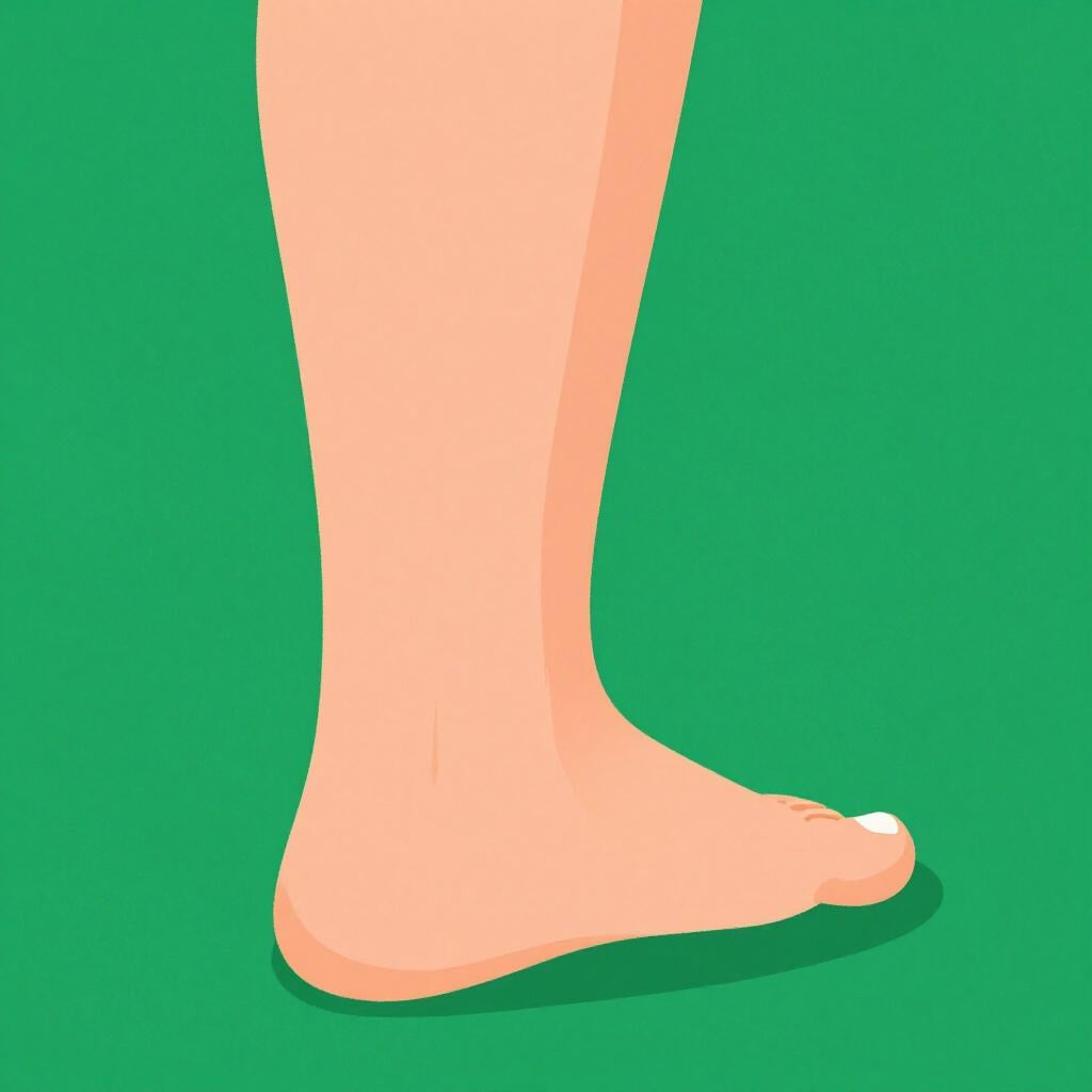 Gros plan sur le bas de la jambe d'une personne vue de derrière, montrant un muscle du mollet bien défini.