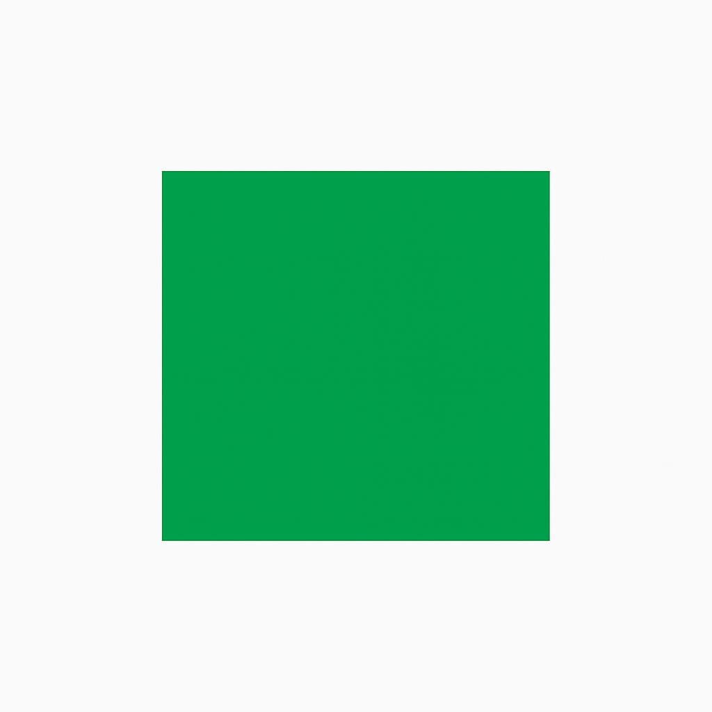 A solid, uniform block of the color green.