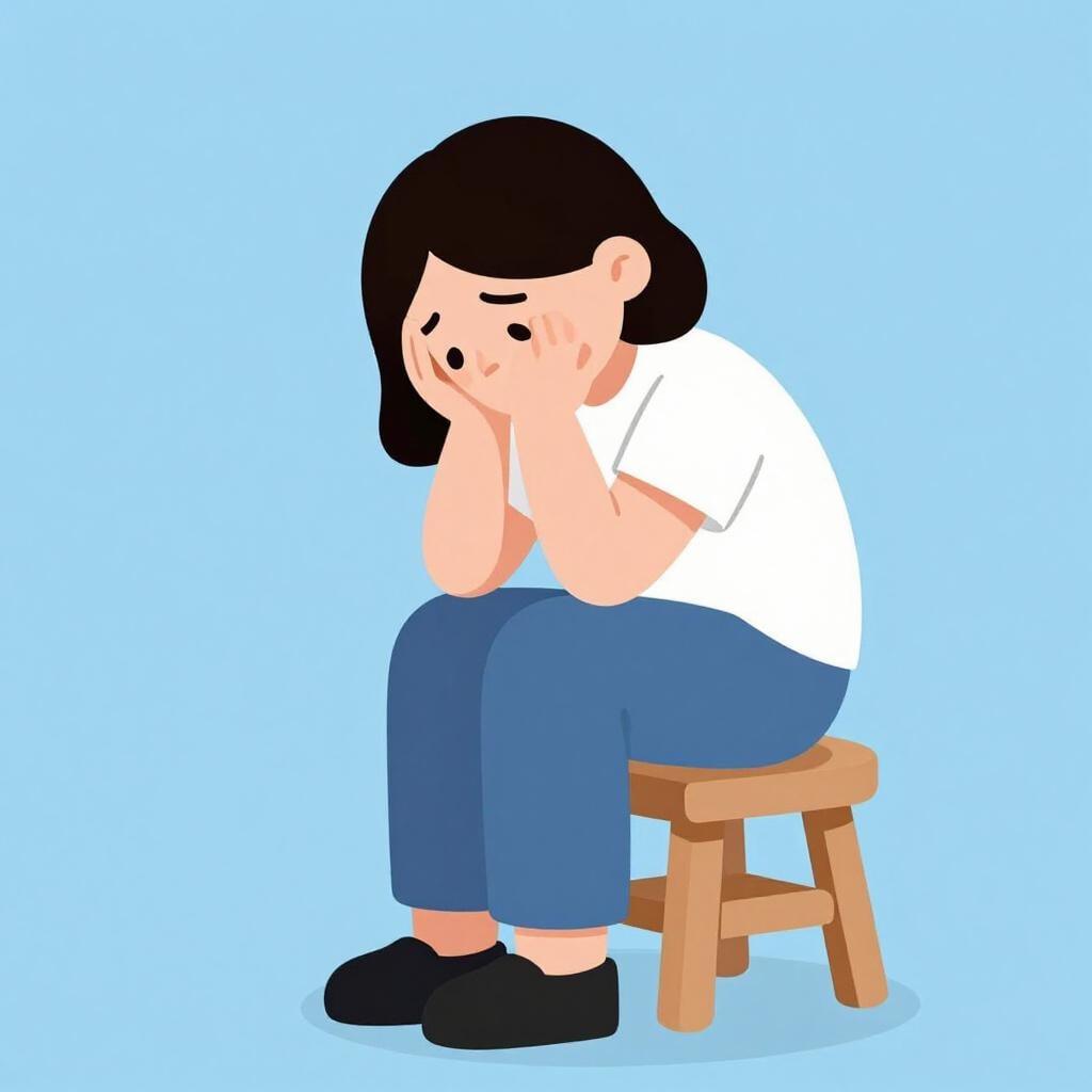 A person sitting with their head in their hands, looking distressed and overwhelmed.