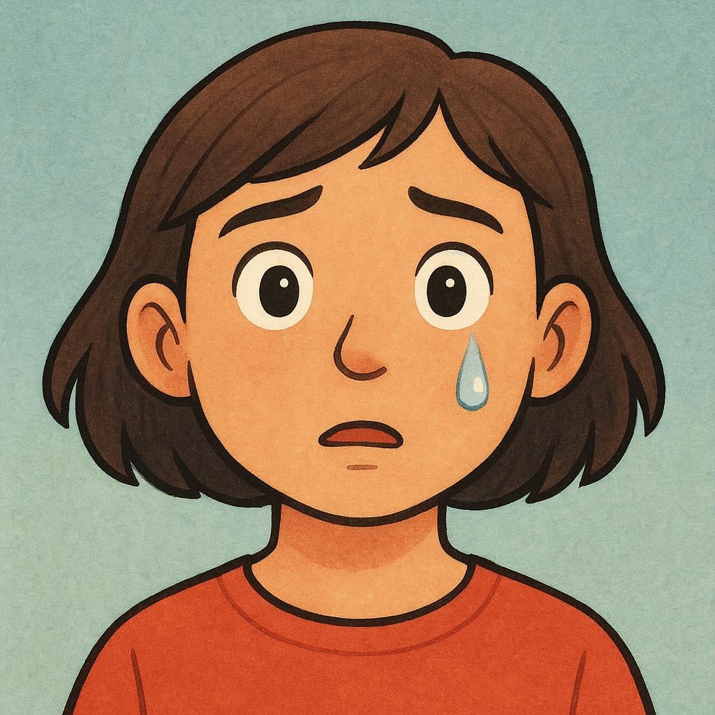 A close-up of a young person's face showing emotional depth, with a single tear rolling down their cheek, indicating they are deeply affected.
