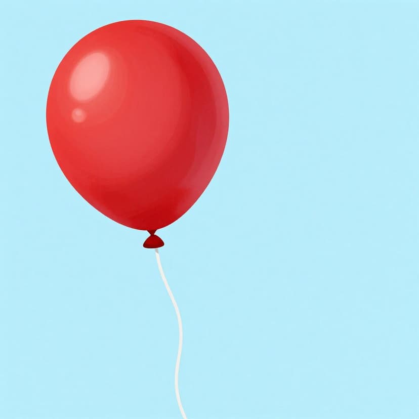 A colorful balloon being inflated to a large size.