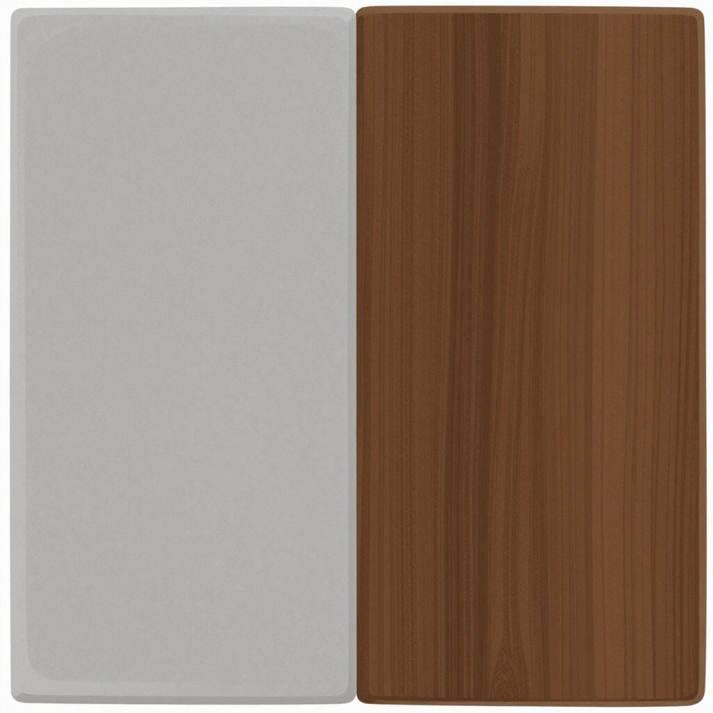 A close-up of a high-quality ceramic tile that looks exactly like dark oak wood grain.