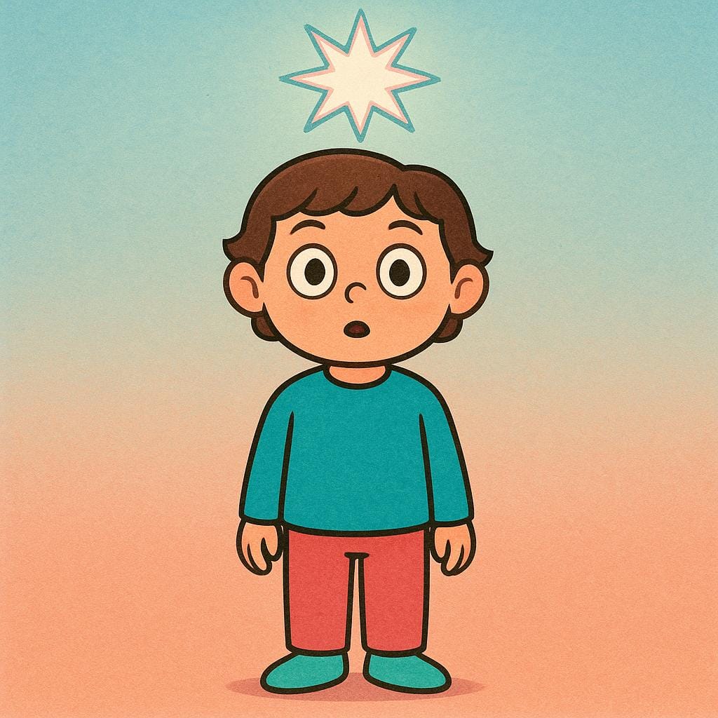 A person standing frozen with wide eyes and a hand over their mouth, indicating sudden emotional surprise or shock.