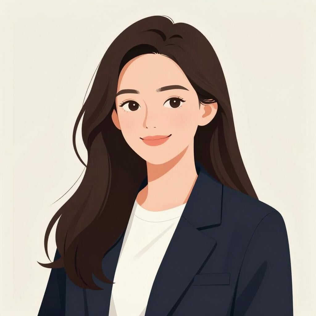 Een stijlvolle jonge vrouw die warm en zelfverzekerd glimlacht, wat een koosnaampje voorstelt.