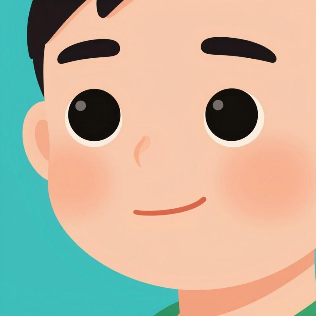 A close-up of a smiling face highlighting a prominent dimple on the cheek.