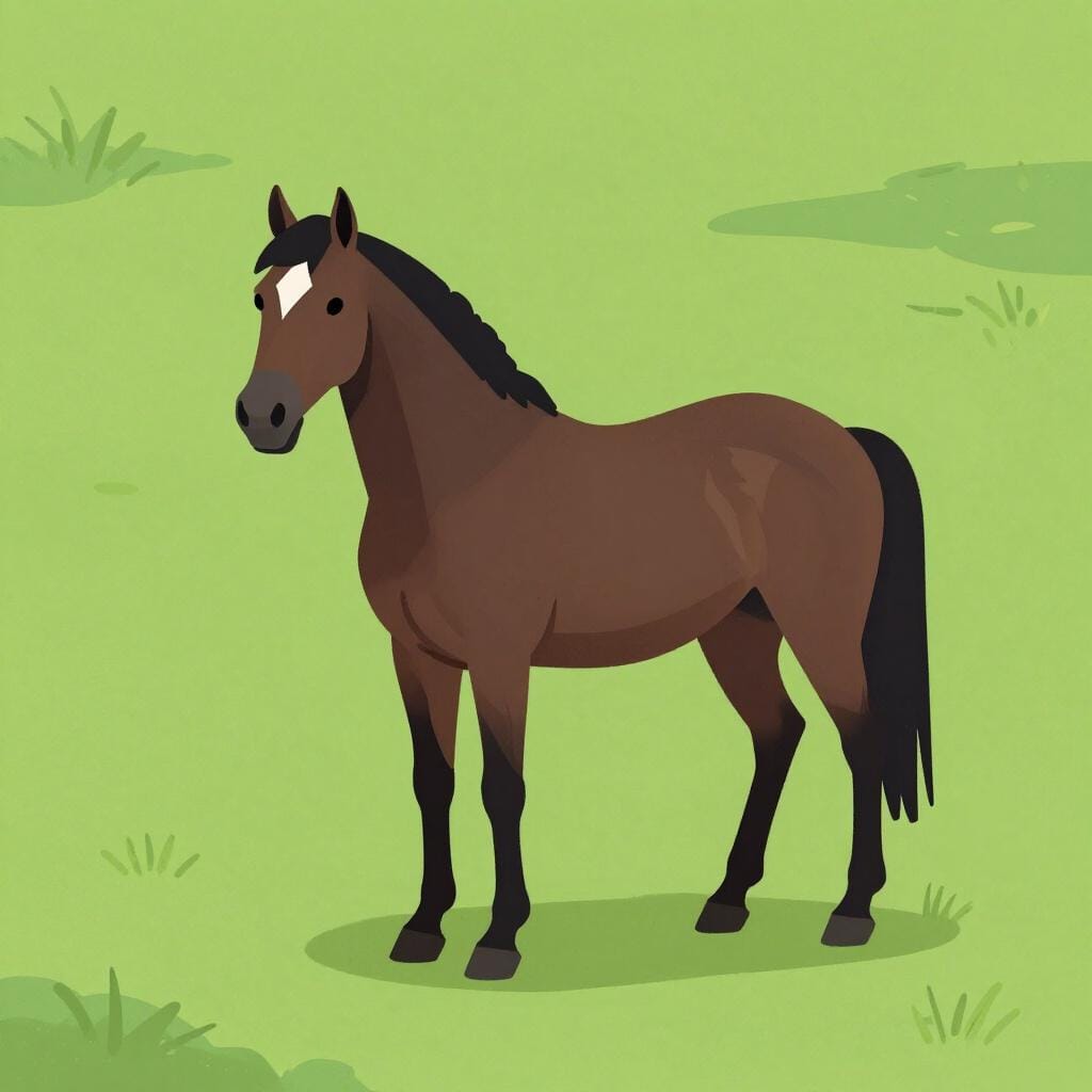 A silhouette of a racing horse standing in the shadows while others are in the light.