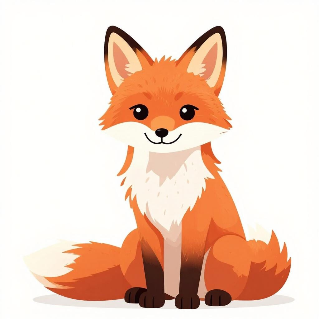 A fox with large ears and an alert expression, looking focused.