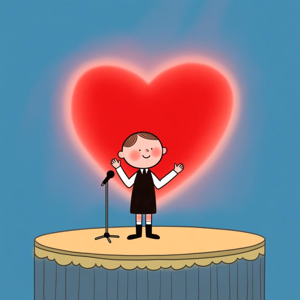 A person holding a letter close to their chest, where a glowing, symbolic heart is visible, representing deep, heartfelt emotion.