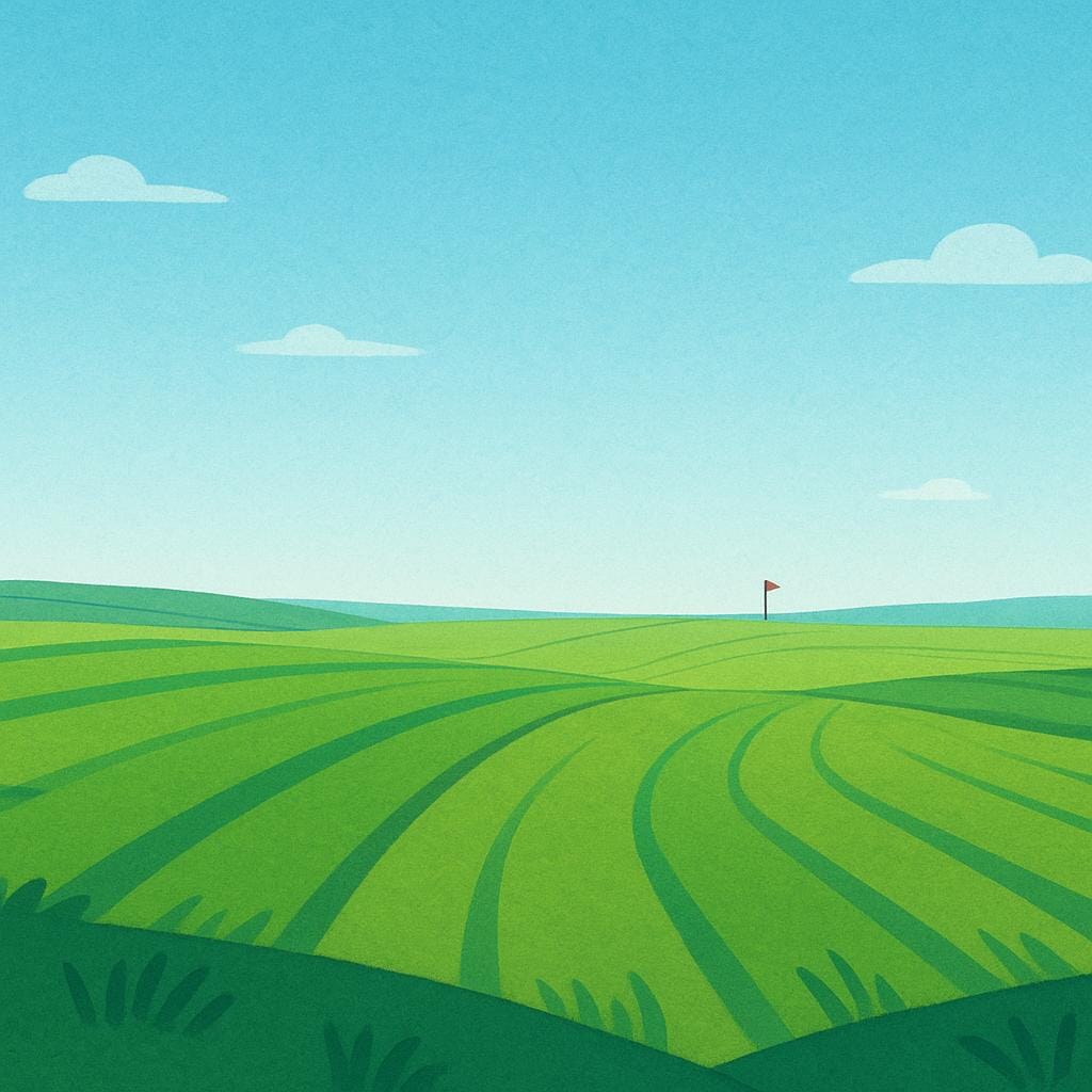 A vast, empty landscape illustrating a long, measurable distance, stretching from the foreground viewer toward a tiny, distant object on the horizon.