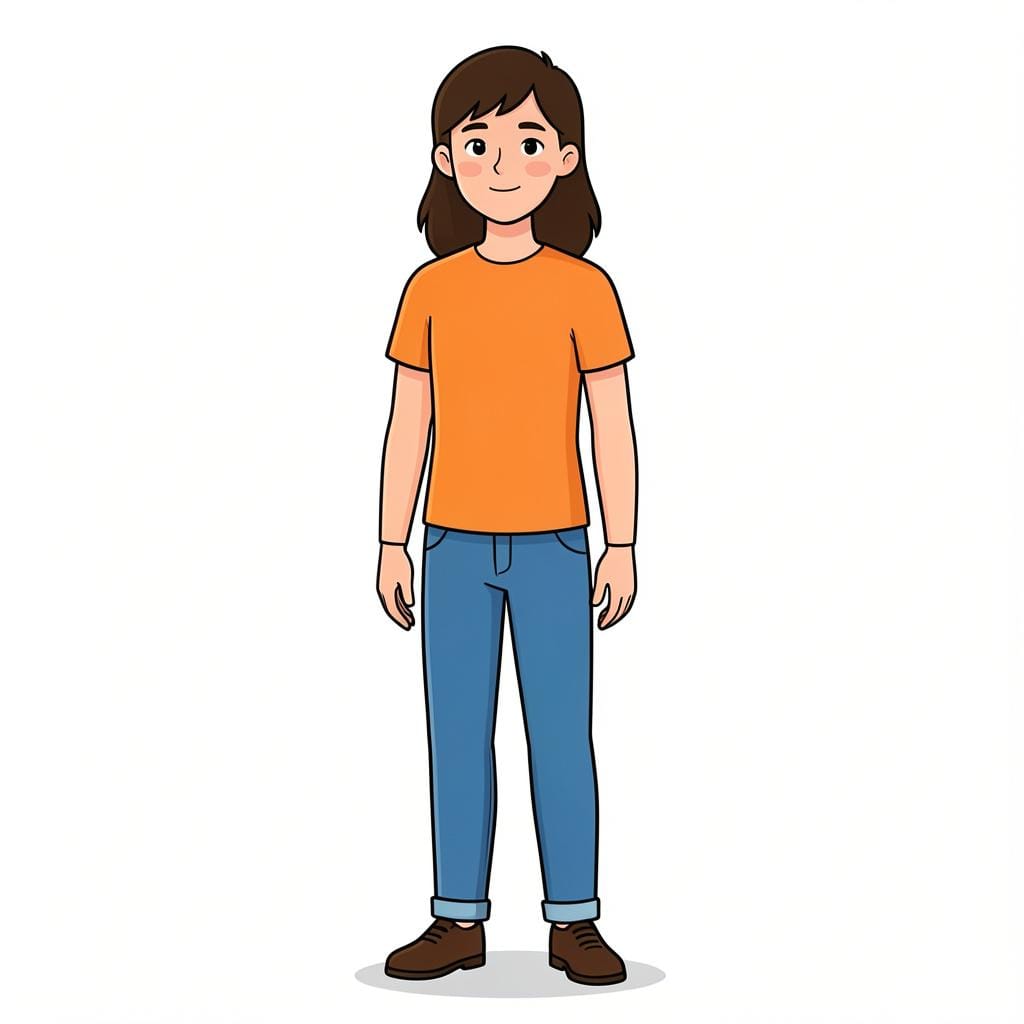 A person standing tall and proud with a confident posture and a gentle smile.