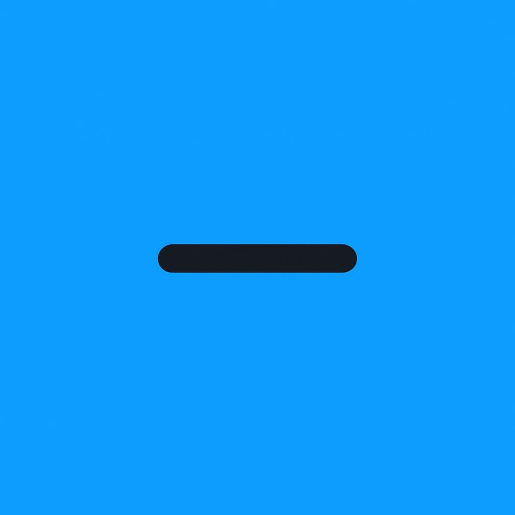 A single, short, centered horizontal black line (a hyphen) floating against a plain white background.