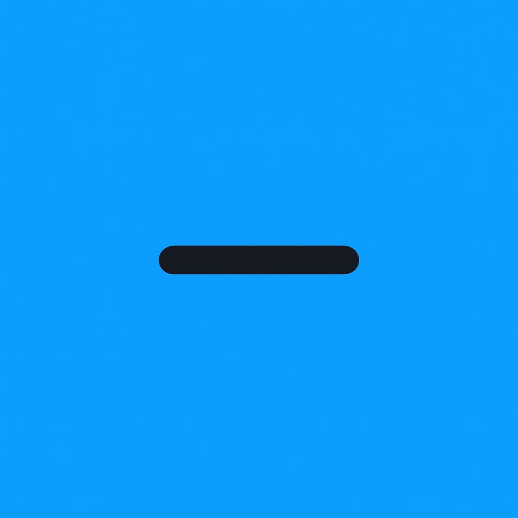 A single, short, centered horizontal black line (a hyphen) floating against a plain white background.