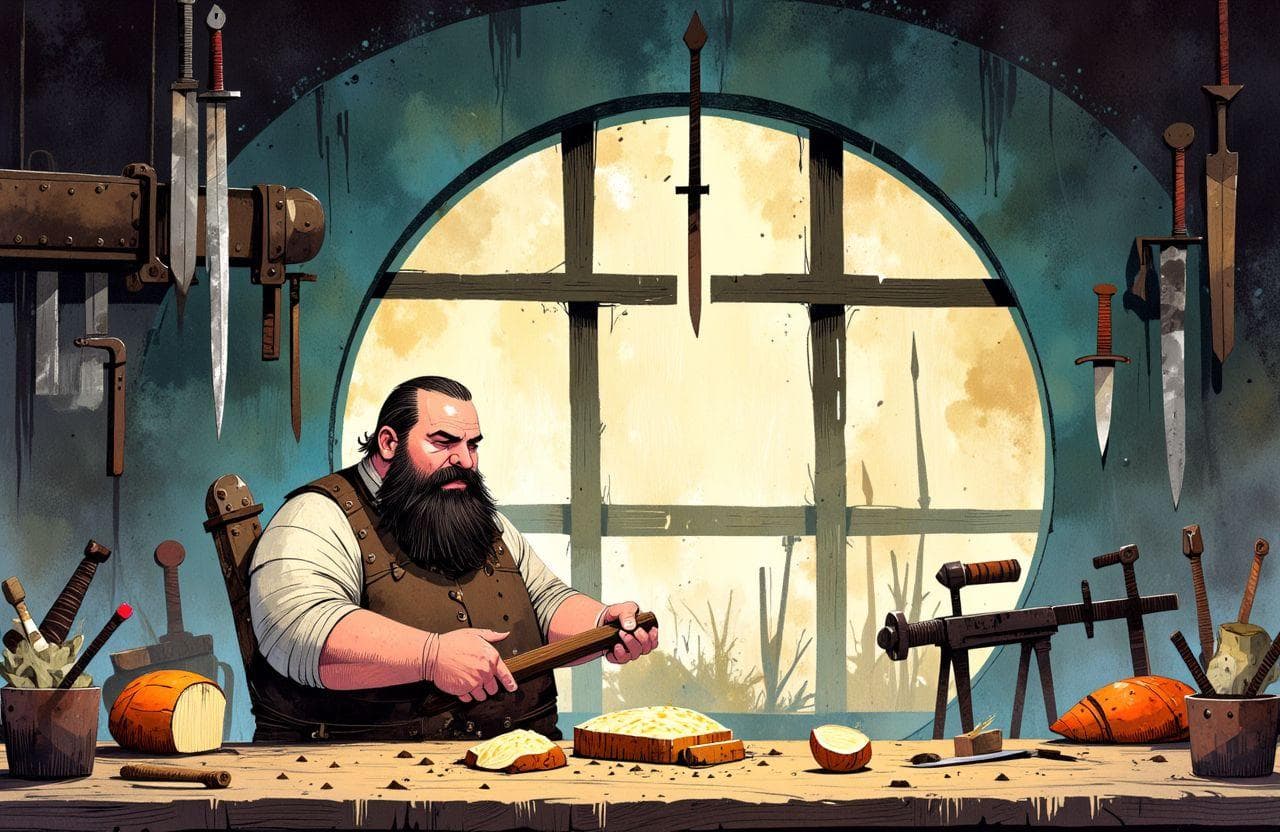 En casa de herrero, cuchillo de palo.