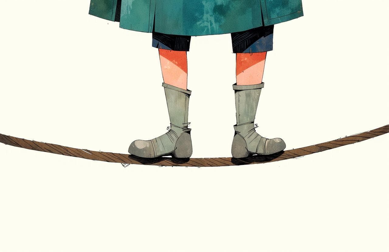 Andar con pies de plomo