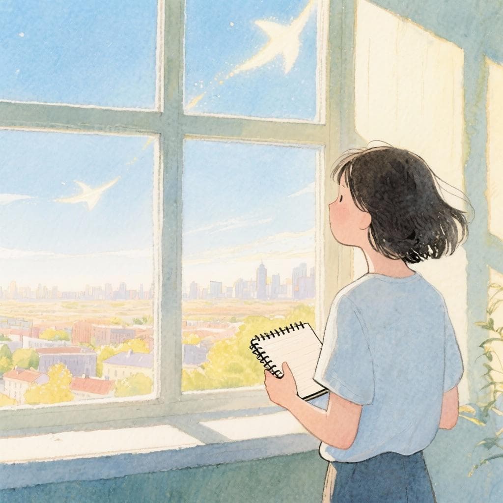 Person contemplating future possibilities