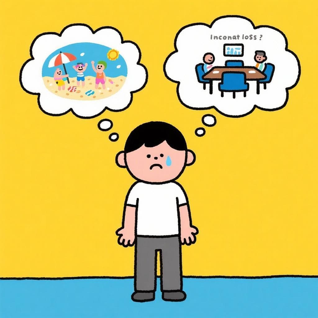 The figurative meaning, showing a person who lost two opportunities and is now left with nothing.