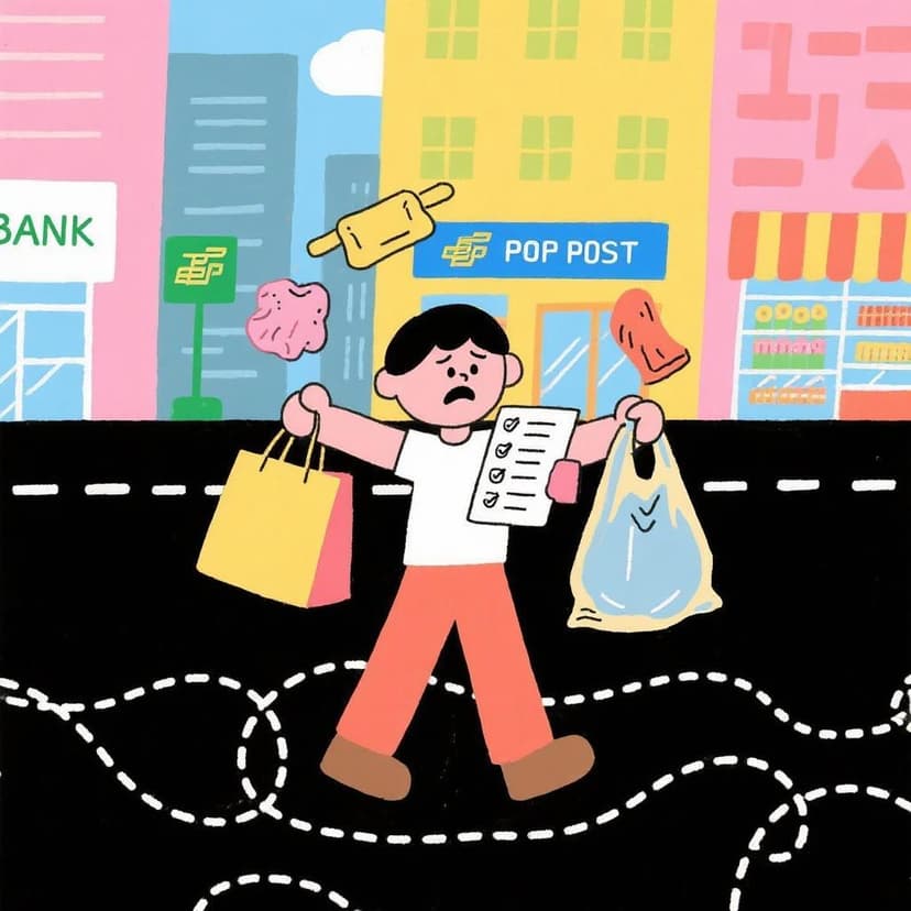 Illustration of Spanish idiom De la Ceca a la Meca