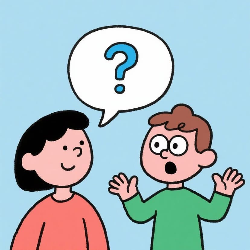 Illustration of Spanish idiom Me agarraste en curva