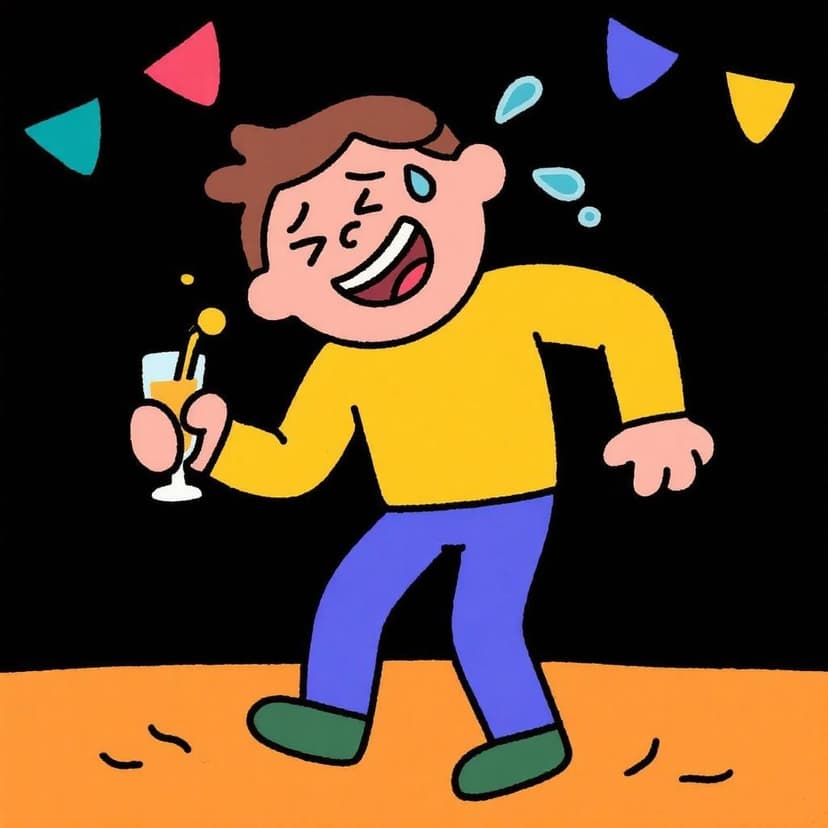 Illustration of Spanish idiom Estar hasta las chanclas