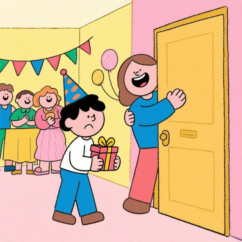 Illustration of Spanish idiom Más vale tarde que nunca