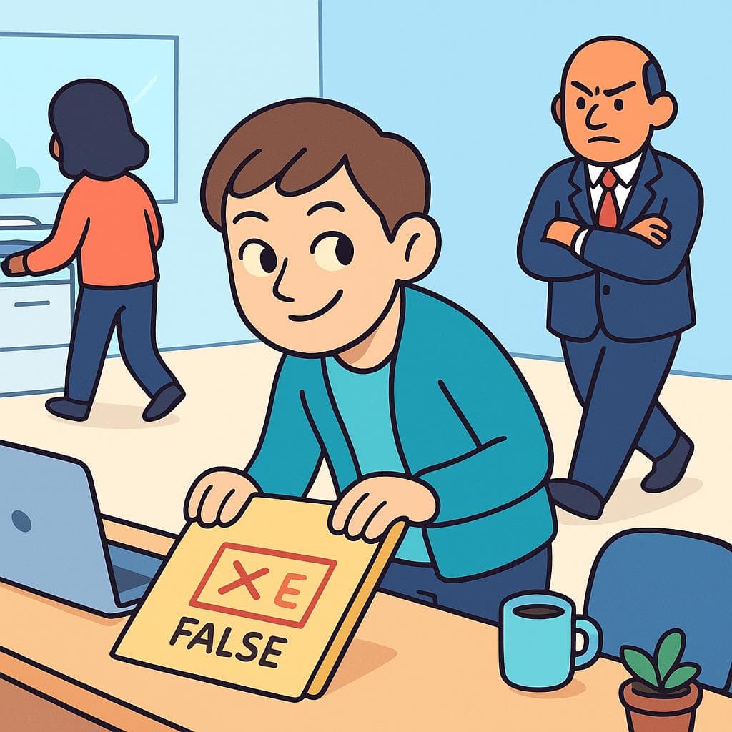 A person secretly planting false evidence to frame another unsuspecting person.