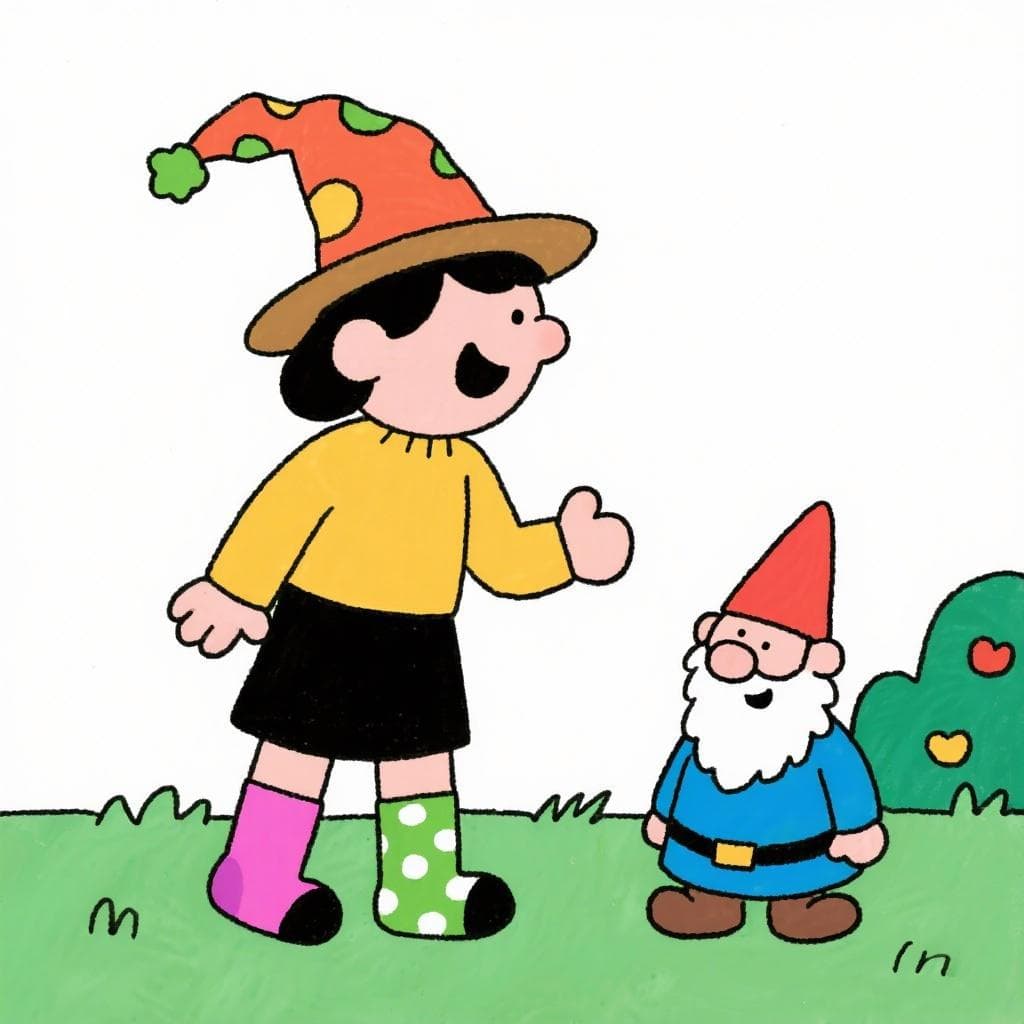 The actual meaning of 'estar como una regadera', showing a person doing something quirky and fun.