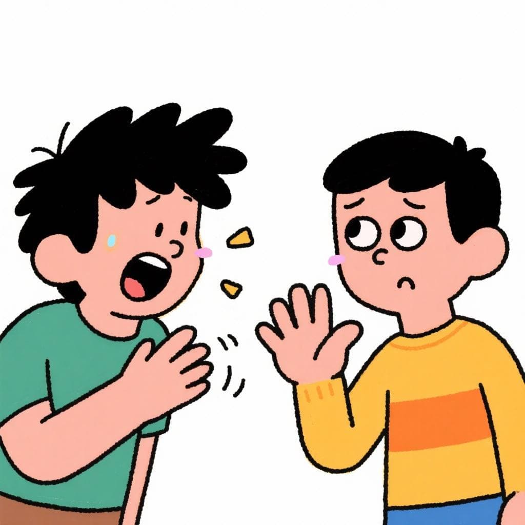 The figurative meaning of 'Andá a cantarle a Gardel', showing one person dismissing another's unbelievable story.