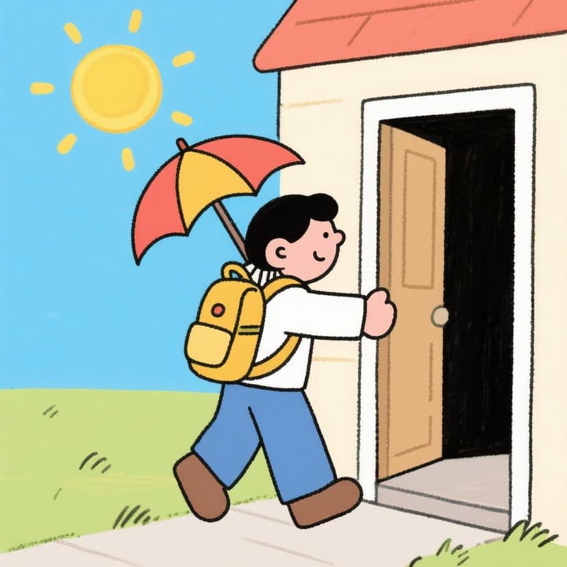 Illustration of Spanish idiom Por si las moscas