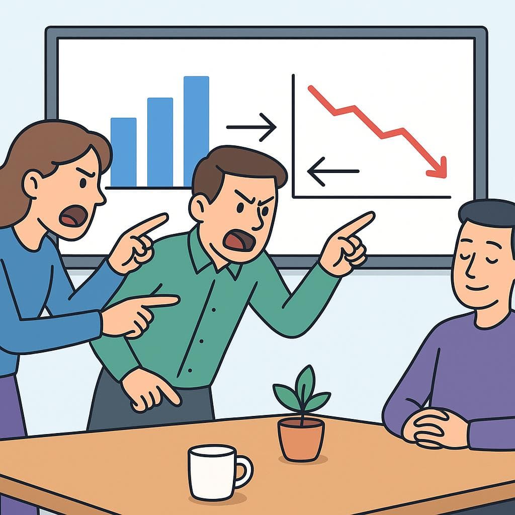 The figurative meaning of the idiom, showing someone wisely staying quiet during a heated discussion.