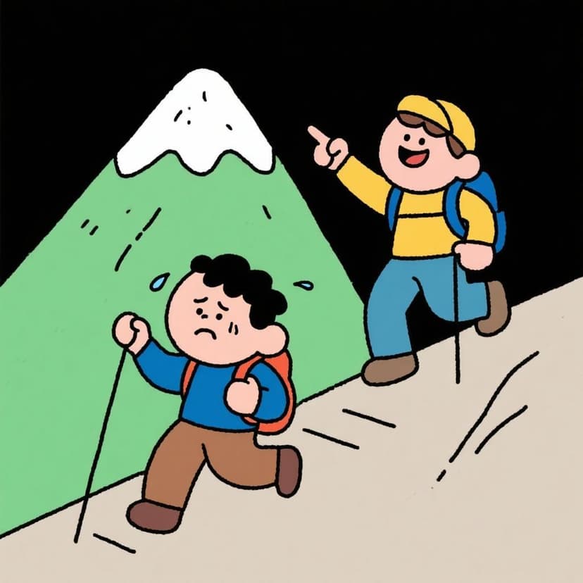 Illustration of Spanish idiom No te rajes