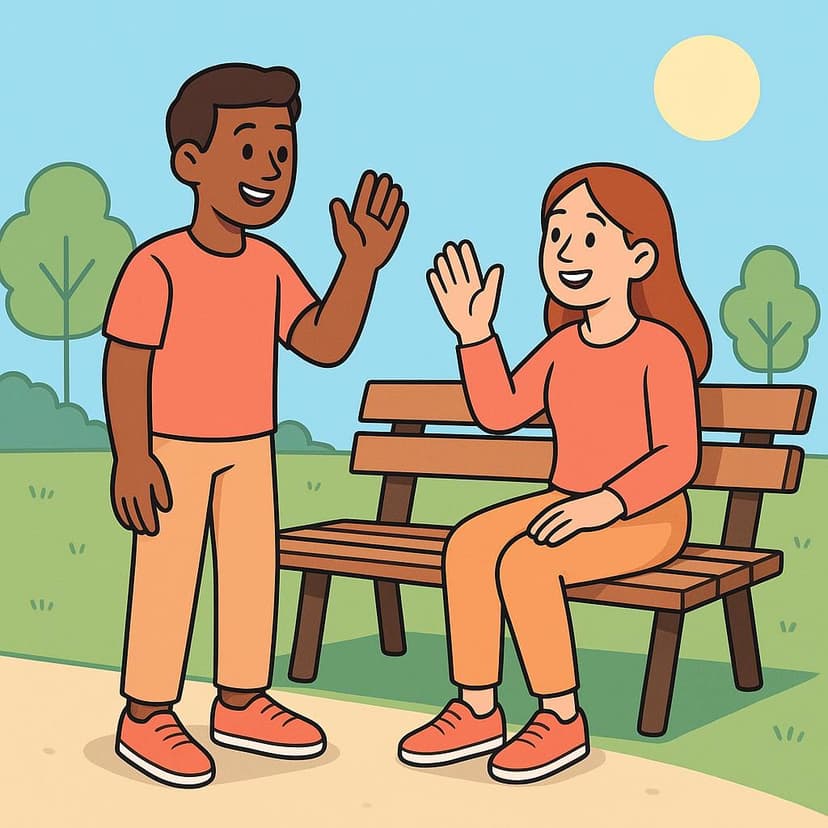 Illustration for How are you?