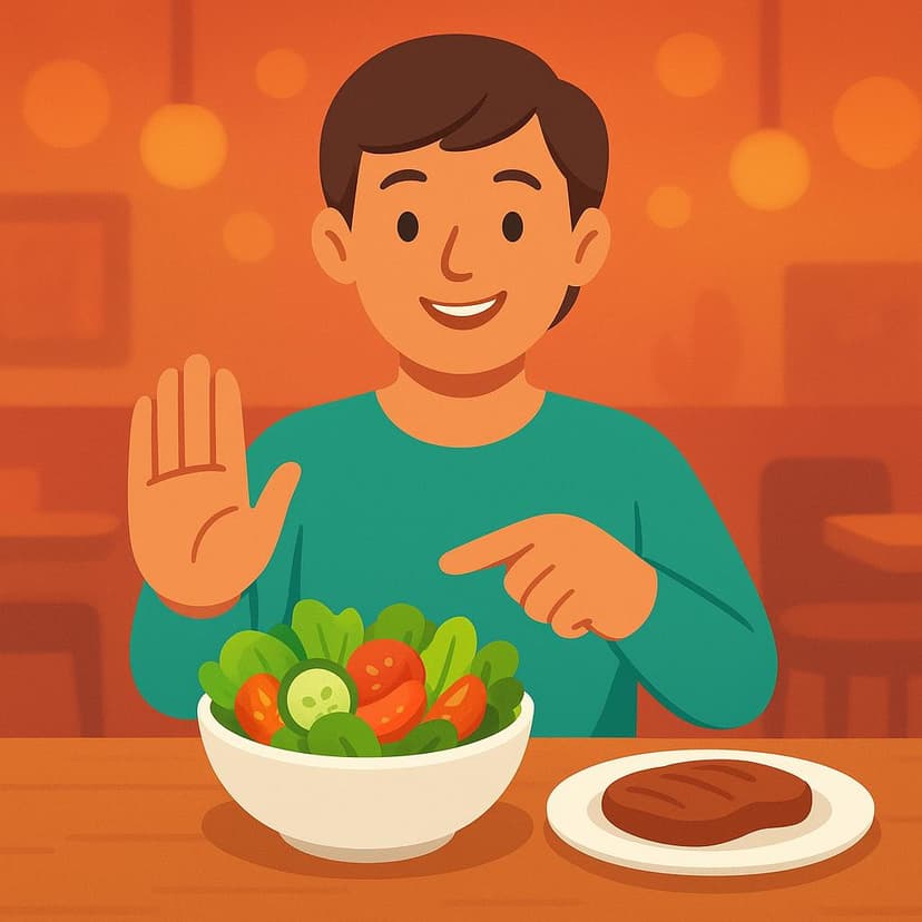 Illustration for I am vegan