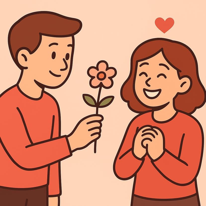 Illustration for You make me happy