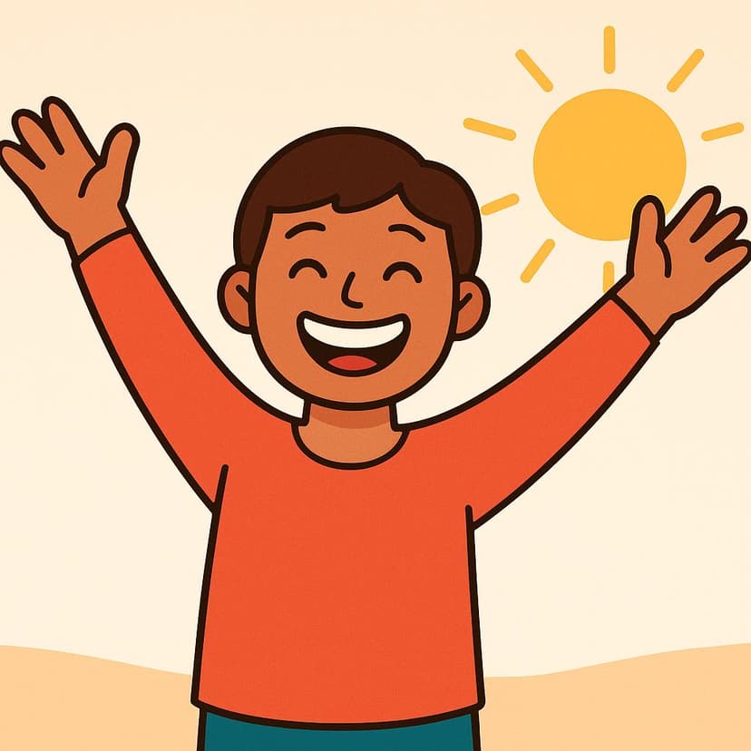 Illustration for I am happy