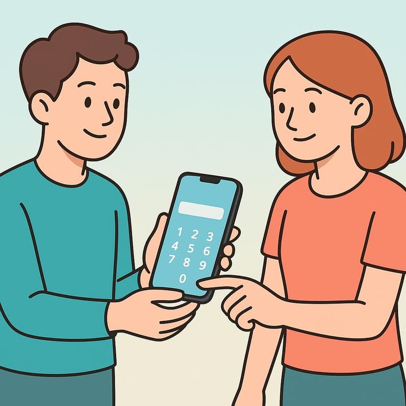 Illustration for What is your phone number?