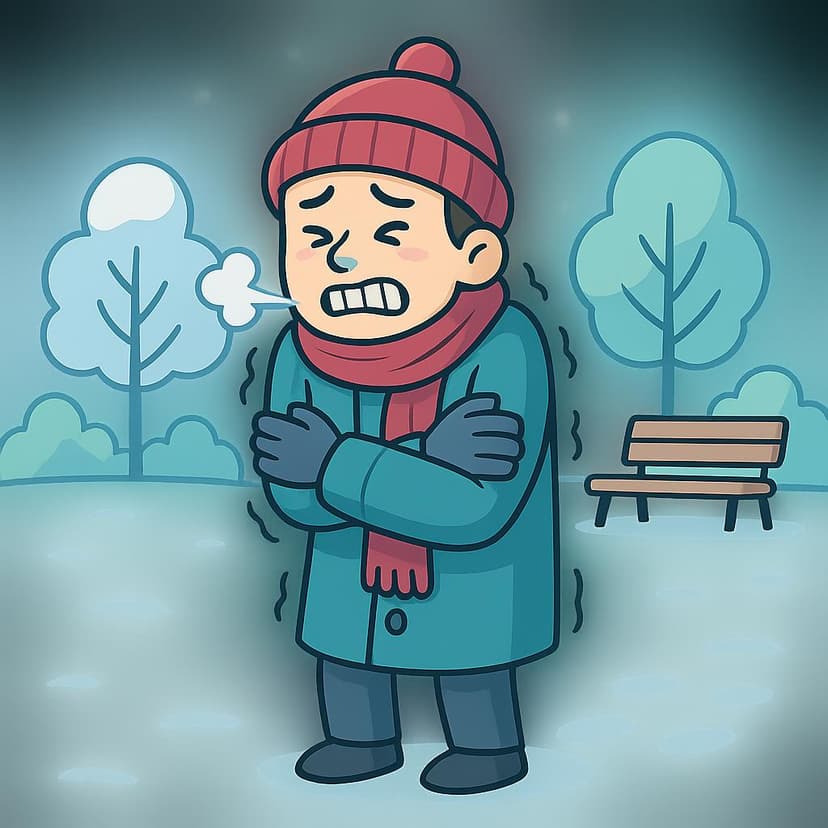 Illustration for I am freezing