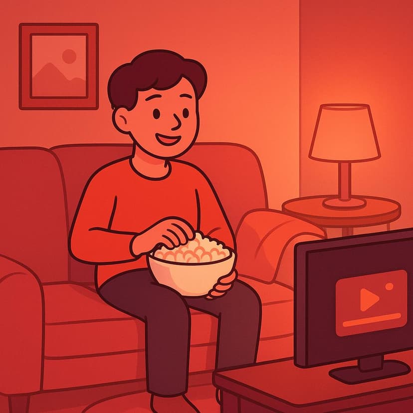 Illustration for I like to watch movies