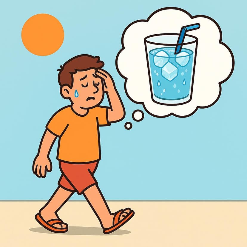 Illustration for I am thirsty