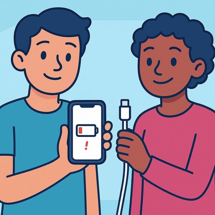 Illustration for phone charger