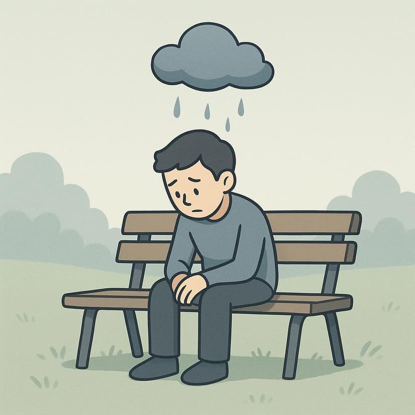 Illustration for I am sad