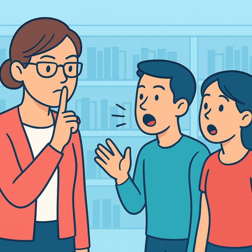 Illustration for Shut up