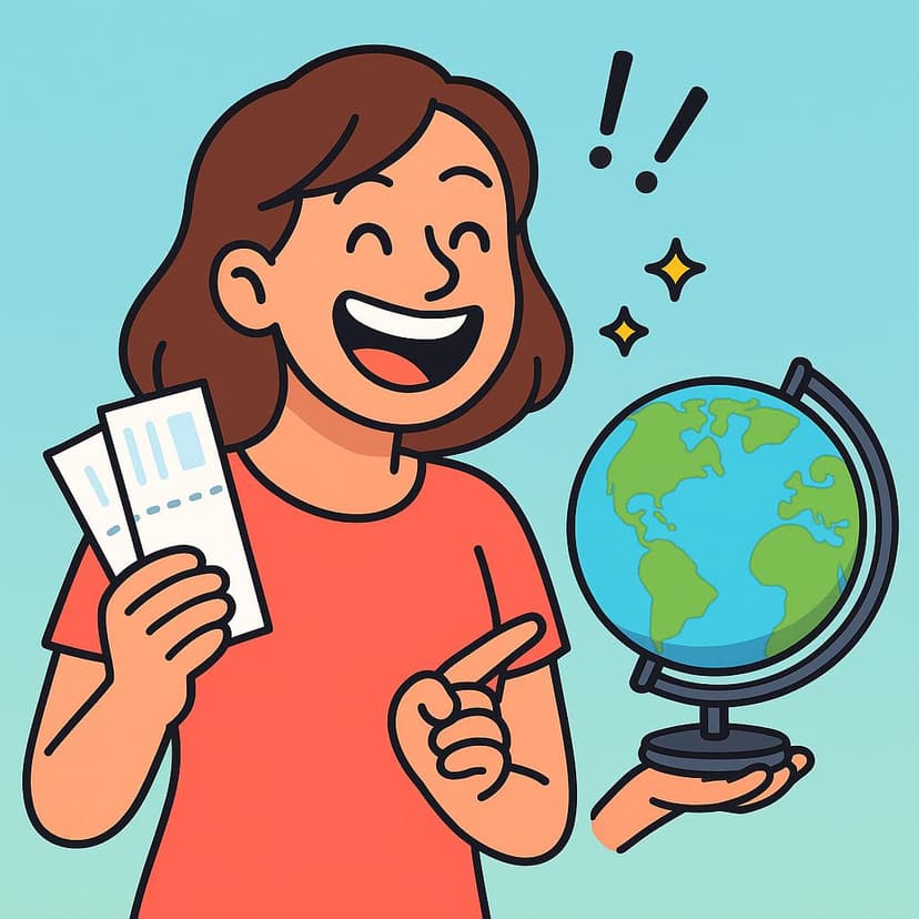 Illustration for I am excited