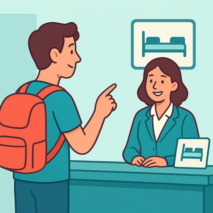 Illustration for a double room