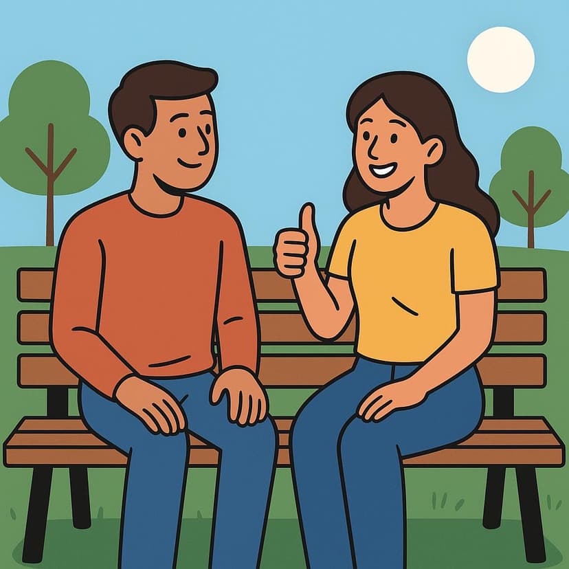 Illustration for I'm fine, thanks