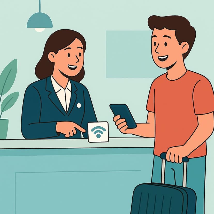 Illustration for Is there wifi in the room?