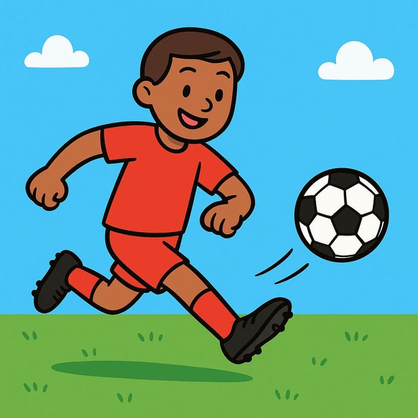 Illustration for I play soccer