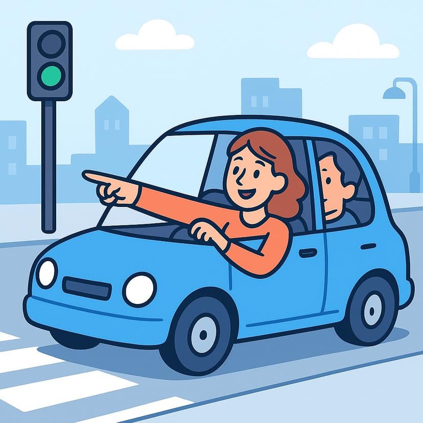 Illustration for Turn left